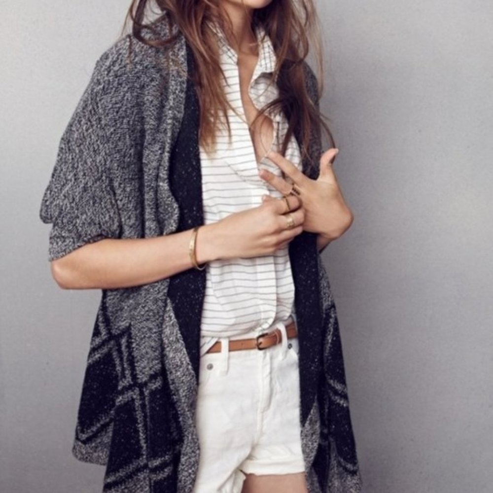 Madewell All Angles Cardigan (Gray/Black) XS/S
